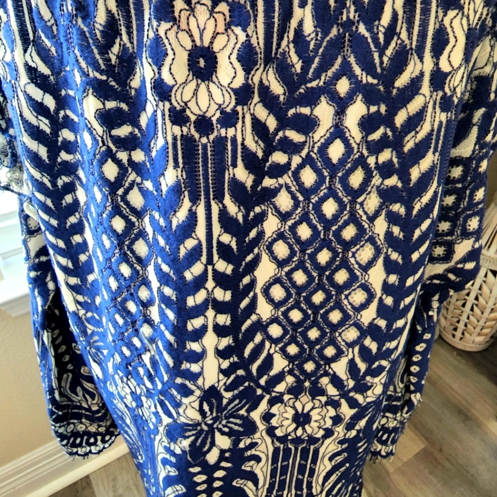 NWT Red Carter Blue Mini Dress/Swim Coverup - Picture 7 of 9